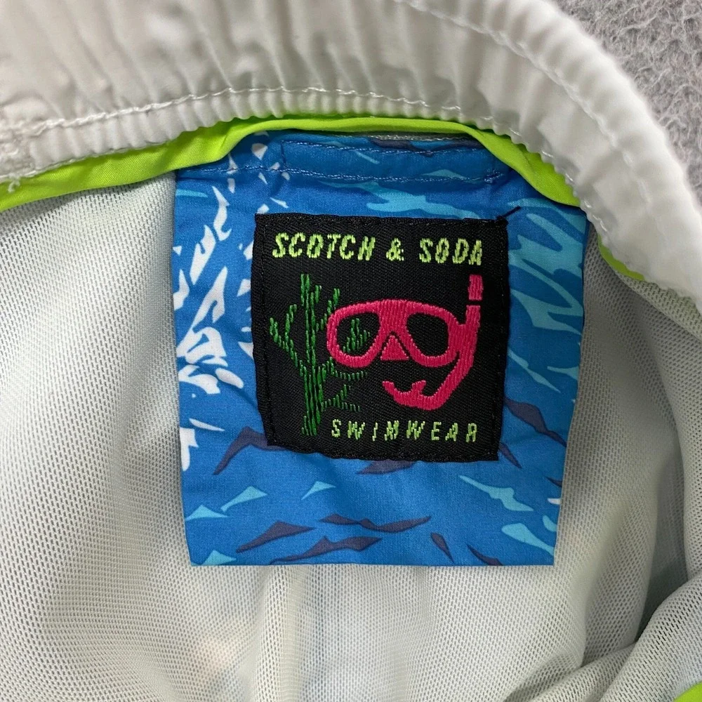 Scotch & Soda Swim Trunks Mens Medium Beach Surf Summer Vacation Mesh Lined‎